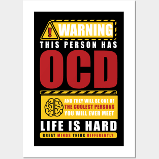 WARNING THIS PERSON HAS OCD Posters and Art